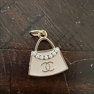 Fashion Pink and Gold Women's Bag Charm